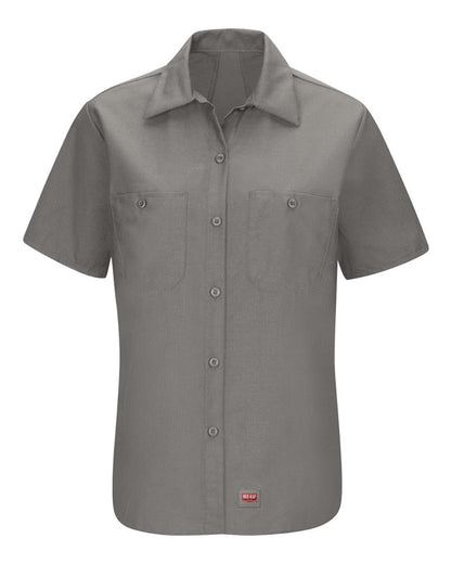 Red Kap Women's Mimix Work Shirt SX21 #color_GY-Grey