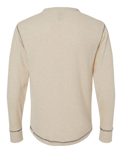 J. America Men's Vintage Thermal Long Sleeve T-Shirt 8238 #color_Oatmeal Heather