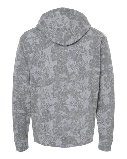 J. America Men's Triblend Fleece Hooded Sweatshirt 8871 #color_Grey Aloha Triblend