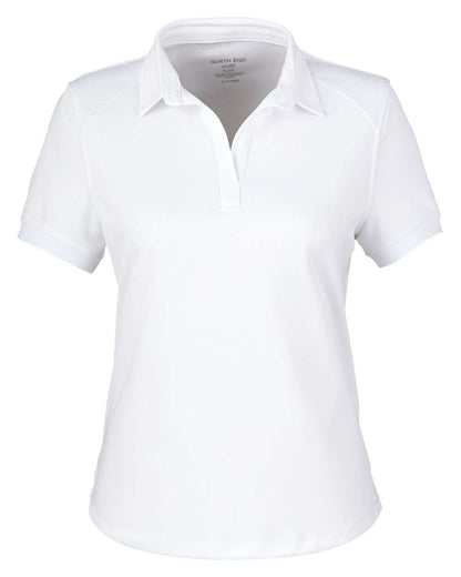 North End Women's Express Tech Performance Polo NE112W #color_White