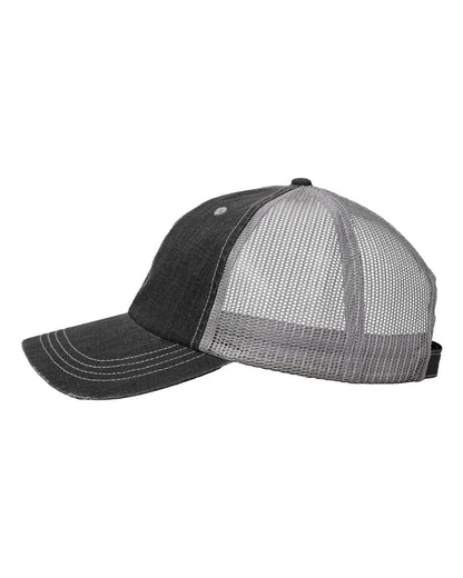 Valucap Contrast Stitch Cap VC990 #color_Black/ Grey