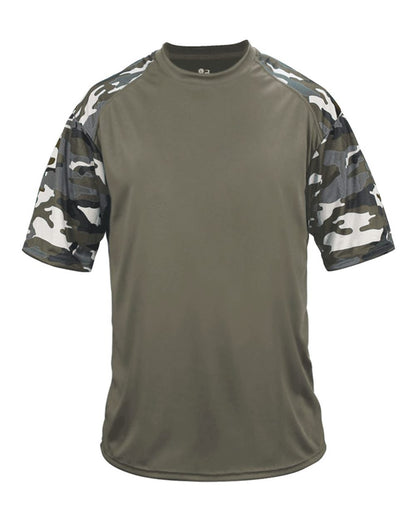 Badger Camo Sport T-Shirt 4141 #color_OD Green/ OD Green Camo