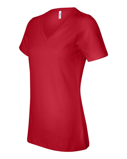 BELLA + CANVAS Women’s Relaxed Jersey V-Neck Tee 6405 #color_Red