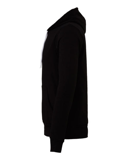 BELLA + CANVAS Unisex Sponge Fleece Hoodie Sweatshirt 3719 #color_Black