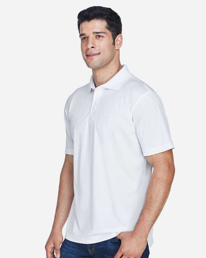 Harriton Men's Polyester Jersey Polo M315 #colormdl_White