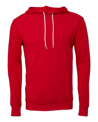 BELLA + CANVAS Unisex Sponge Fleece Hoodie Sweatshirt 3719 #color_Red