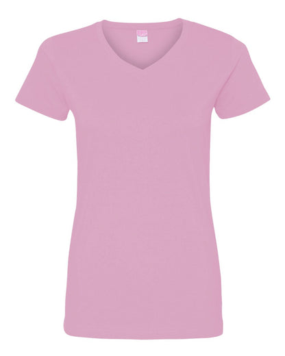 LAT Women's Fine Jersey V-Neck Tee 3507 #color_Pink