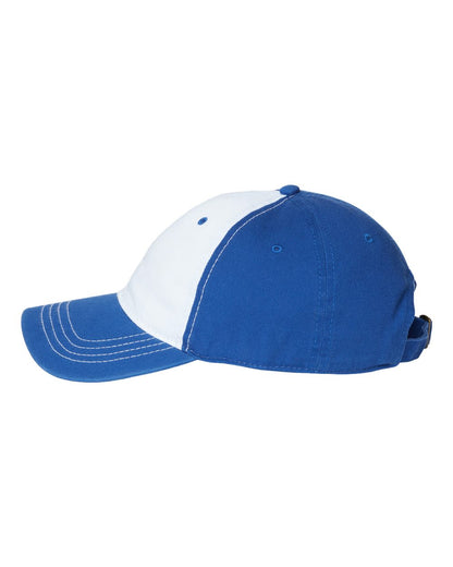 CAP AMERICA Relaxed Golf Dad Hat i1002 #color_White/ Royal