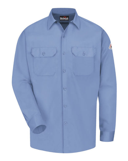 Bulwark Men's Tall Work Shirt - EXCEL FR® ComforTouch SLW2T #color_Light Blue
