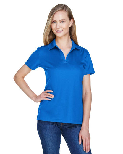Devon & Jones Women's CrownLux Performance® Plaited Polo DG20W #colormdl_French Blue