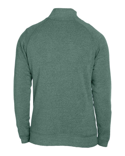 J. America Men's Triblend Quarter-Zip Sweatshirt 8869 #color_Balsam Triblend