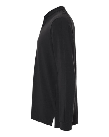 Adidas Men's Henley Long Sleeve T-Shirt A597 #color_Black