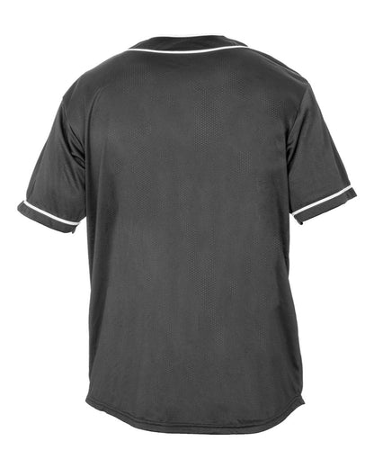 Alleson Athletic Youth Diamond Jersey 52MBBJY #color_Charcoal/ White