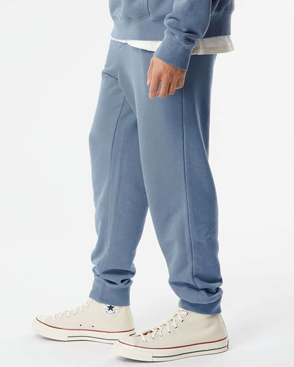 Independent Trading Co. Unisex Pigment-Dyed Fleece Sweatpants PRM50PTPD #colormdl_Pigment Slate Blue