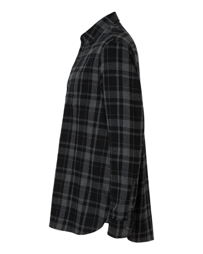 Boxercraft Men's Flannel Button Down Shirt BU7401 #color_Black Jordan Plaid