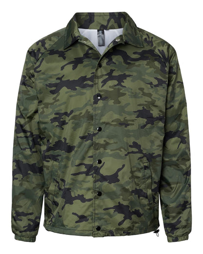 Burnside Mentor Coach's Jacket 9718 #color_Green Camo