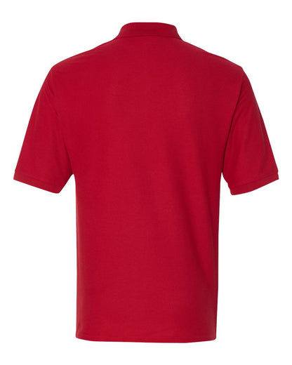 JERZEES Men's Easy Care™ Piqué Polo 537MR #color_True Red