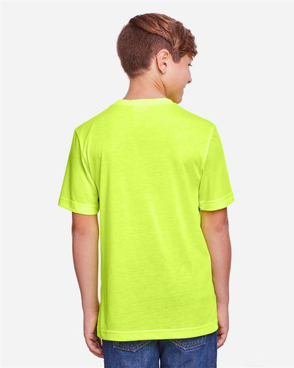 CORE365 Youth Fusion ChromaSoft™ Performance T-Shirt CE111Y #colormdl_Safety Yellow
