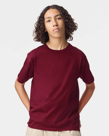 American Apparel Youth Fine Jersey Tee 2001Y #colormdl_Cranberry