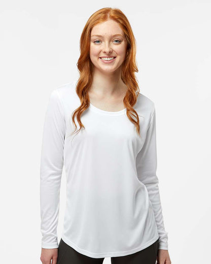 Paragon Women's Long Islander Performance Long Sleeve T-Shirt 214 #colormdl_White