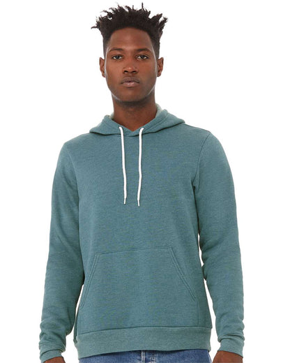 BELLA + CANVAS Sponge Fleece Hoodie 3719 #colormdl_Heather Deep Teal