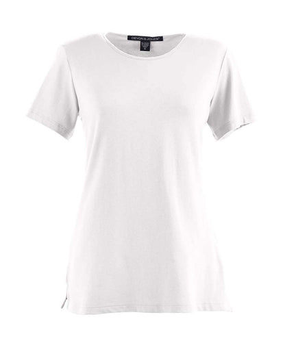 Devon & Jones Women's Perfect Fit™ Shell T-Shirt DP182W #color_White