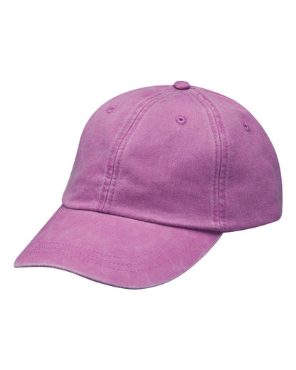 Adams Headwear Optimum Pigment-Dyed Dad Hat LP101 #color_Raspberry