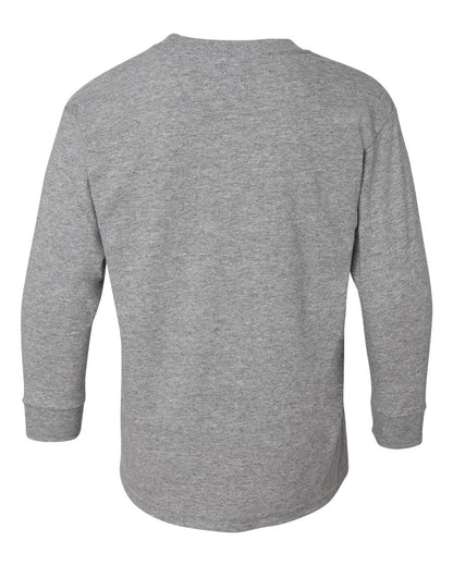 Gildan Heavy Cotton™ Youth Long Sleeve T-Shirt 5400B #color_Sport Grey