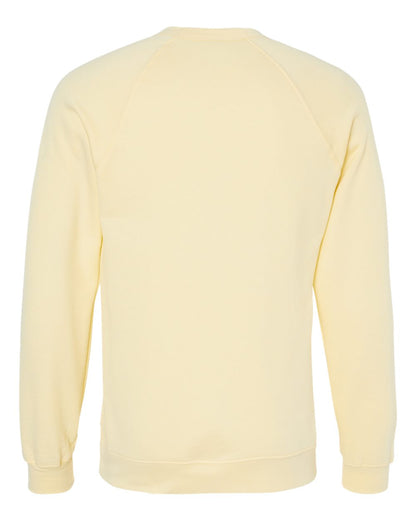 BELLA + CANVAS Sponge Fleece Raglan Crewneck Sweatshirt 3901 #color_French Vanilla