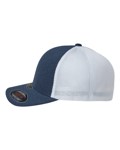 Flexfit Unipanel™ Trucker Cap 5511UP #color_Melange Navy/ White