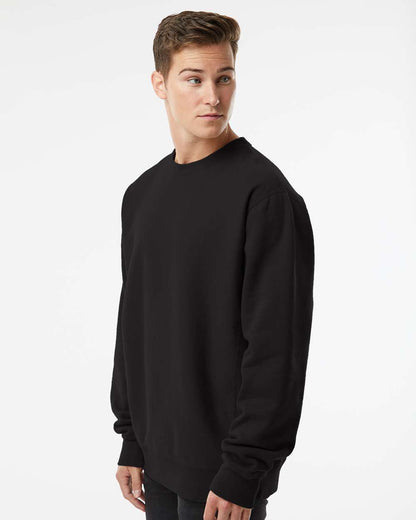 Independent Trading Co. Unisex Legend Premium Heavyweight Cross-Grain Crewneck Sweatshirt IND5000C #colormdl_Black