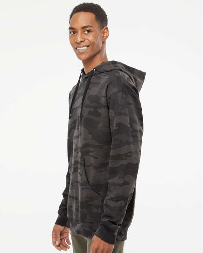 Independent Trading Co. Unisex Midweight Hooded Sweatshirt SS4500 #colormdl_Black Camo