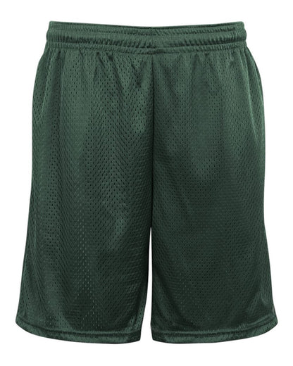 Badger Pro Mesh 9" Shorts with Pockets 7219 #color_Forest