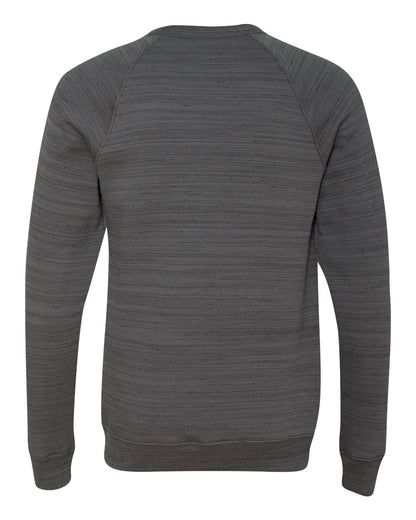 BELLA + CANVAS Sponge Fleece Raglan Crewneck Sweatshirt 3901 #color_Dark Grey Marble