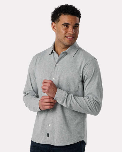 Recover Men's Eco Button Down Shirt EC650 #colormdl_Ash