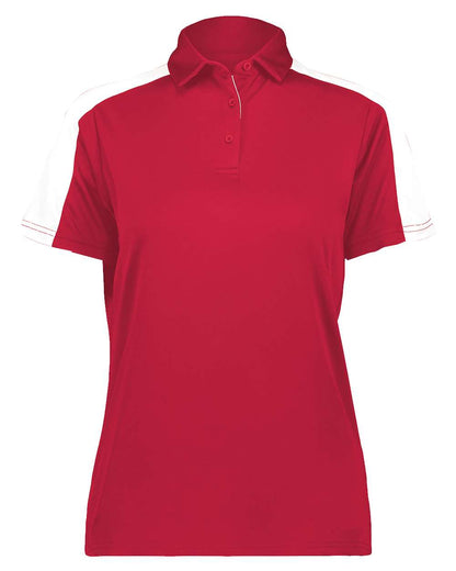 Augusta Sportswear Women's Two-Tone Vital Polo 5029 #color_Scarlet/ White