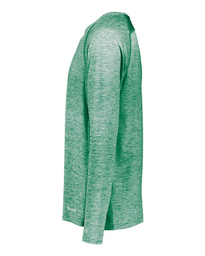 Holloway Men's Electrify CoolCore® Long Sleeve T-Shirt 222570 #color_Kelly Heather