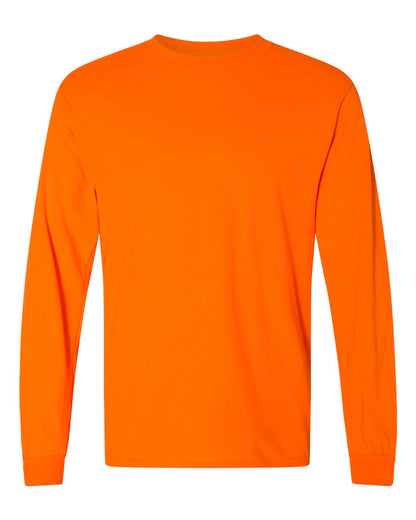 Gildan Unisex DryBlend® 50/50 Long Sleeve T-Shirt 8400 #color_Safety Orange