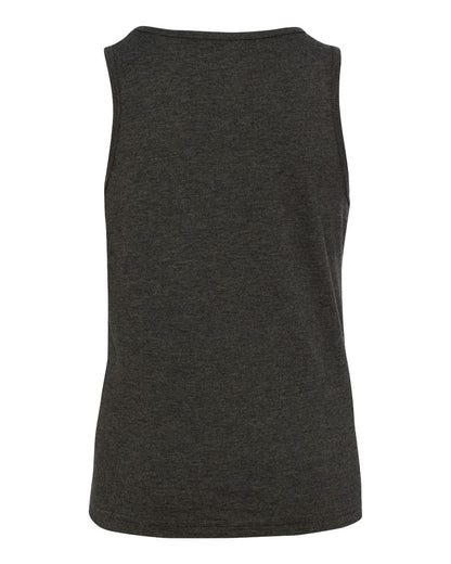 BELLA + CANVAS Youth Heather CVC Tank 3480YCVC #color_Dark Grey Heather