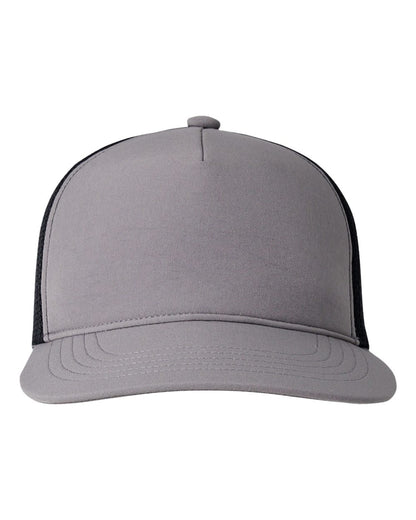 Big Accessories Bend Foam Trucker Cap BA708 #color_Dark Grey/ Black