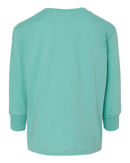 Rabbit Skins Toddler Fine Jersey Long Sleeve Tee 3302 #color_Saltwater