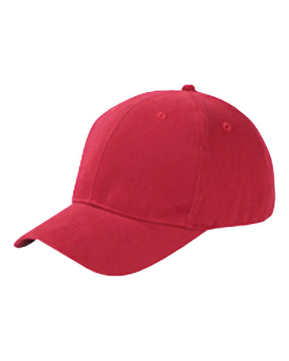 Big Accessories Youth Brushed Twill Cap BX002Y #color_Red