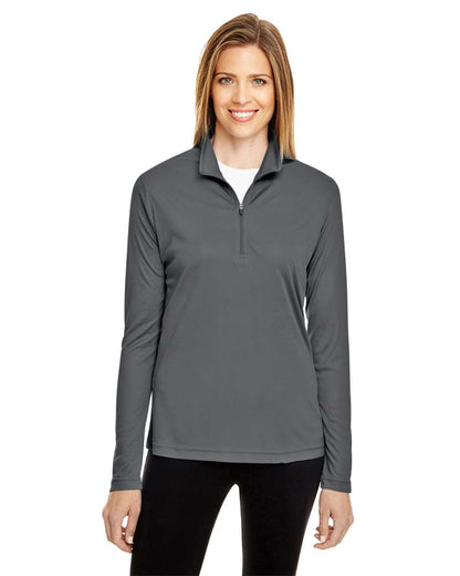 Team 365 Women's Zone Performance Quarter-Zip Pullover TT31W #colormdl_Sport Graphite