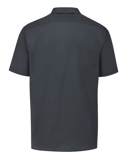 Dickies Men's Tall Industrial Short Sleeve Work Shirt S535T #color_Dark Charcoal