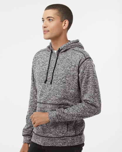 J. America Men's Cosmic Fleece Hooded Sweatshirt 8613 #colormdl_Charcoal Fleck