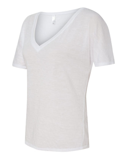 BELLA + CANVAS Women’s Slouchy V-Neck Tee 8815 #color_White