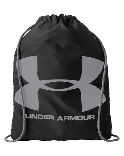 Under Armour Ozsee Sackpack Drawstring Bag 1240539 #color_Black/ Steel