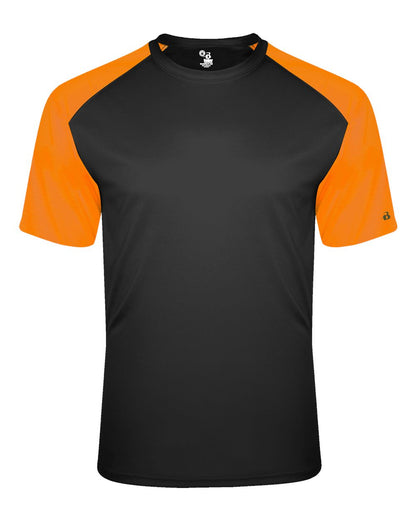 Badger Breakout T-Shirt 4230 #color_Black/ Safety Orange