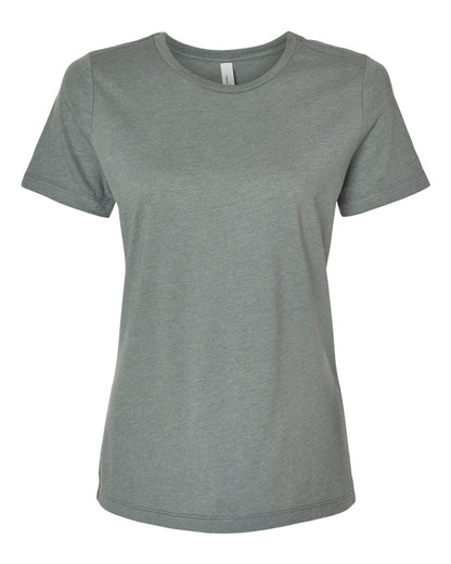 BELLA + CANVAS Women’s Relaxed Fit Heather CVC Tee 6400CVC #color_Heather Blue Storm