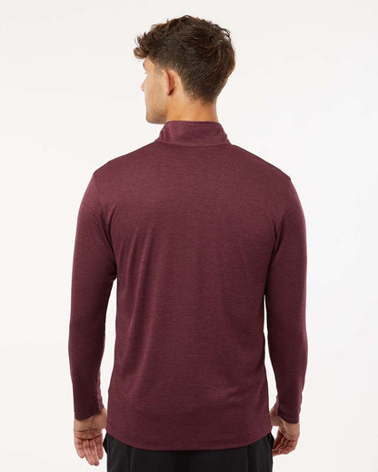 AllPro Men's Pro-Lock Performance Mélange Quarter-Zip Pullover 4HM700 #colormdl_Maroon Melange